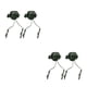 thumbnail image 4 of Sidaley Adaptador de riel para auriculares de casco, cascos de caza, soporte giratorio de 360 ​​grados para auriculares, equipo para Verde 2piezas, 4 of 6