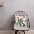 thumbnail image 3 of Coussin Imprimé Cactus et Flamant Rose, 3 of 10