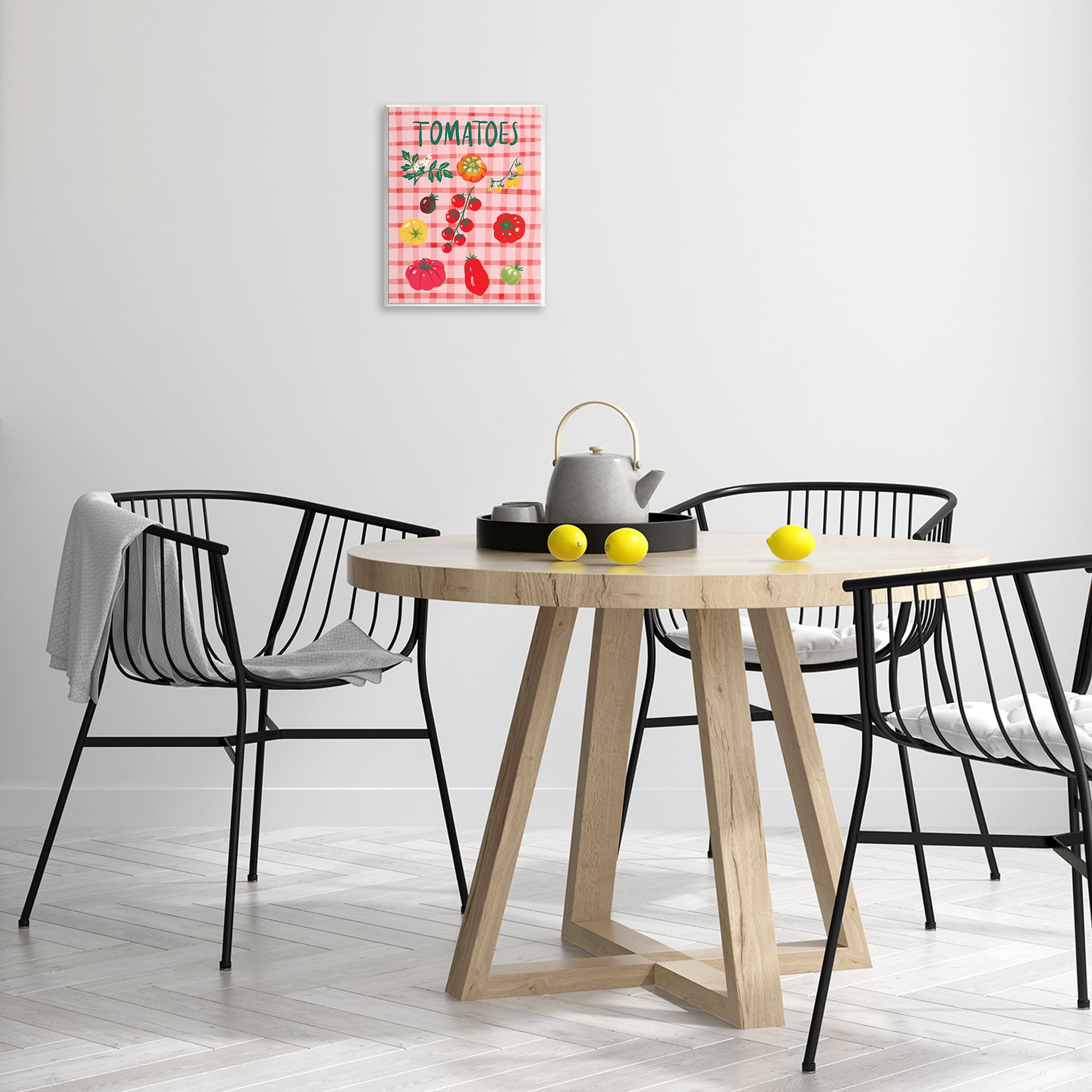 Stupell Industries Various Tomatoes on Plaid Food & Beverage Painting Unframed Art Print Wall Art, 11 x 14