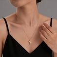 thumbnail image 4 of Valentine's Day Gifts Crown Cross Necklace for Women,14K Gold Plated Non-Tarnish Christian Faith Religious Jewelry for Her, 4 of 6