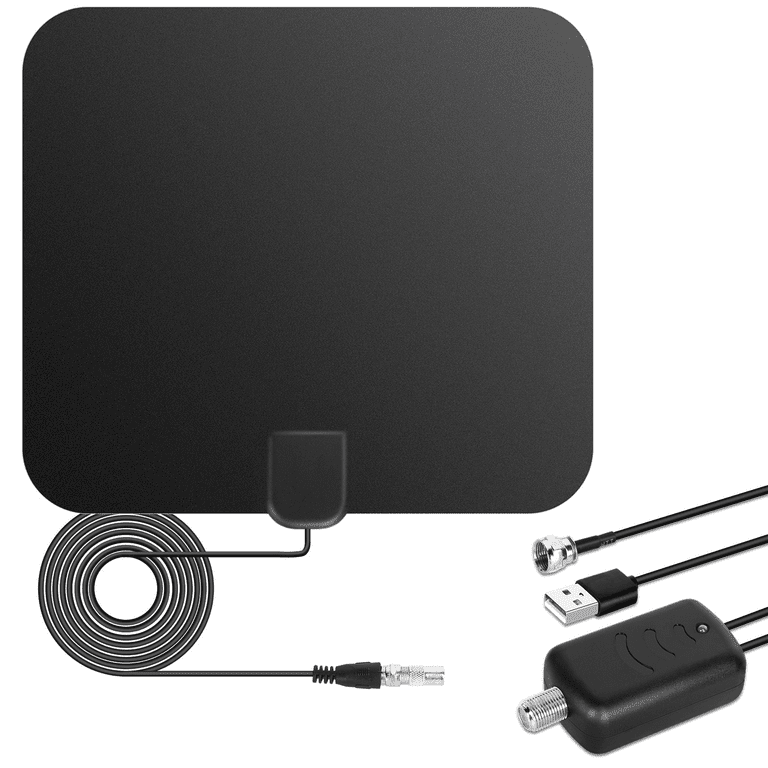 WAAO HDTV Antenna Indoor Digital TV Antenna with 50 Mile Range Detachable  Amplifier Signal Booster