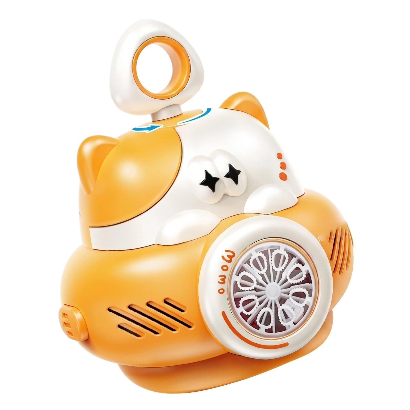 Cat Style Bubble Maker Machine, Automatic Bubble Blower with LED Light and Multi-Hole Bubble Output, Portable Handheld Bubble Machine with Batteries for Party Outdoor Festival Bubble Gun
