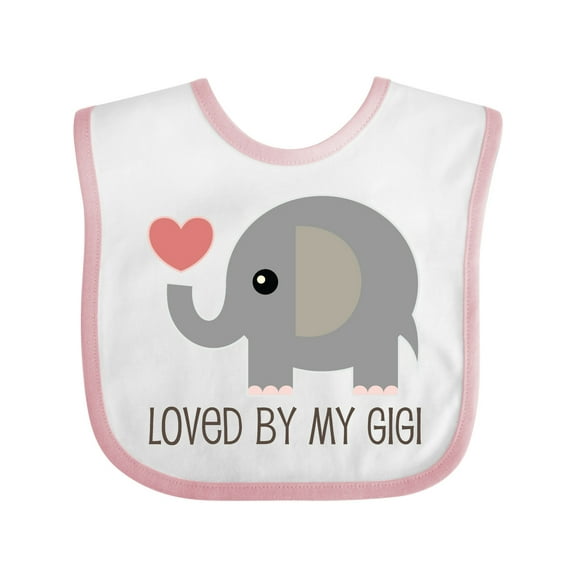 Inktastic Loved by My Gigi Grandma Boys or Girls Baby Bib