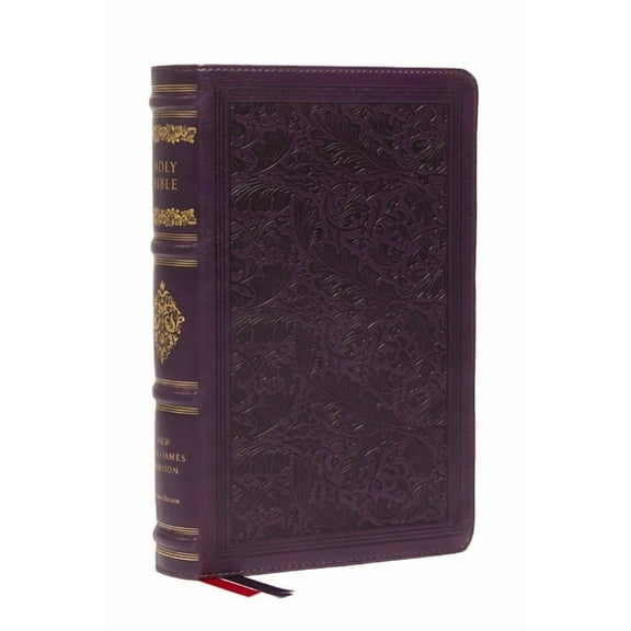 NKJV Large Print Reference Bible, Purple Leathersoft, Red Letter, Comfort Print (Sovereign Collection): Holy Bible, New , (Hardcover)