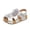White, variant on Godom Little Girl Sandals Open-Toe Summer Outdoor Sport Sandals Athletic Lightweight for Toddler Little Big Kid