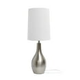 thumbnail image 3 of Lampe de table Simple Designs à 1 ampoule en forme de larme, nickel brossé, 3 of 6