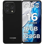 DOOGEE N55 Unlocked Cell Phone, Android 16 Phone,16GB RAM+128GB ROM/1TB Android Phone, 90Hz+6.56" HD,5150mAh, Octa Core, 13MP+8MP, 4G Dual SIM,Face Unlock,Widevine L1,OTG, T-Mobile