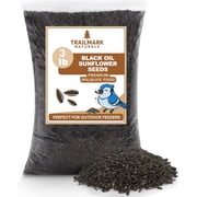 Trailmark Naturals 3 LB Black Oil Sunflower Seeds, Wild Bird Food for Backyard Feeders