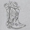 thumbnail image 3 of Country Girl Boots Women's Long Sleeve T-shirt Vintage Cowgirl Western Floral Southern Rustic Country Style Cute Roses Rodeo, 3 of 7
