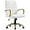 White&gold, variant on SSyao Office Desk Chair Mid-Back Adjustable PU Leather Executive Chair w/Gold Frame White Seat
