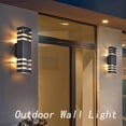 thumbnail image 2 of Lámparas de pared para exteriores TUORD, 15 pulgadas, 18 W, 4000 K, IP65, aluminio, paquete de 4, 2 of 8