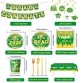 thumbnail image 2 of 10PCS Graduation 2026 Party Disposable Paper Plates, Heavy Duty Tableware for Celebration Supplies,Dinnerware for Event Hosting Decor 9inch Plates Green, 2 of 6