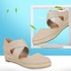 thumbnail image 1 of Summer Slope Cuerda de cáñamo Sandalias de gran tamaño Banda elástica Zapatos de pescador Wmkox8yii  sa1756, 1 of 3