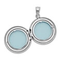 thumbnail image 6 of Auriga 925 Sterling Silver 20mm Grooved and Tree Round Locket Pendant for Women(L-28.5mm, W-20.45mm), 6 of 6