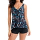 thumbnail image 1 of Conjunto de bikini sólido de contraste de pecho alto cómodo para mujer Conjuntos de traje de baño de una pieza OAVQHLG3B Store  lin121212, 1 of 3