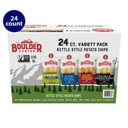 Boulder Canyon Potato Chips Variety Pack, Gluten-Free, Potato Chips, 1.5 oz, 24 Count