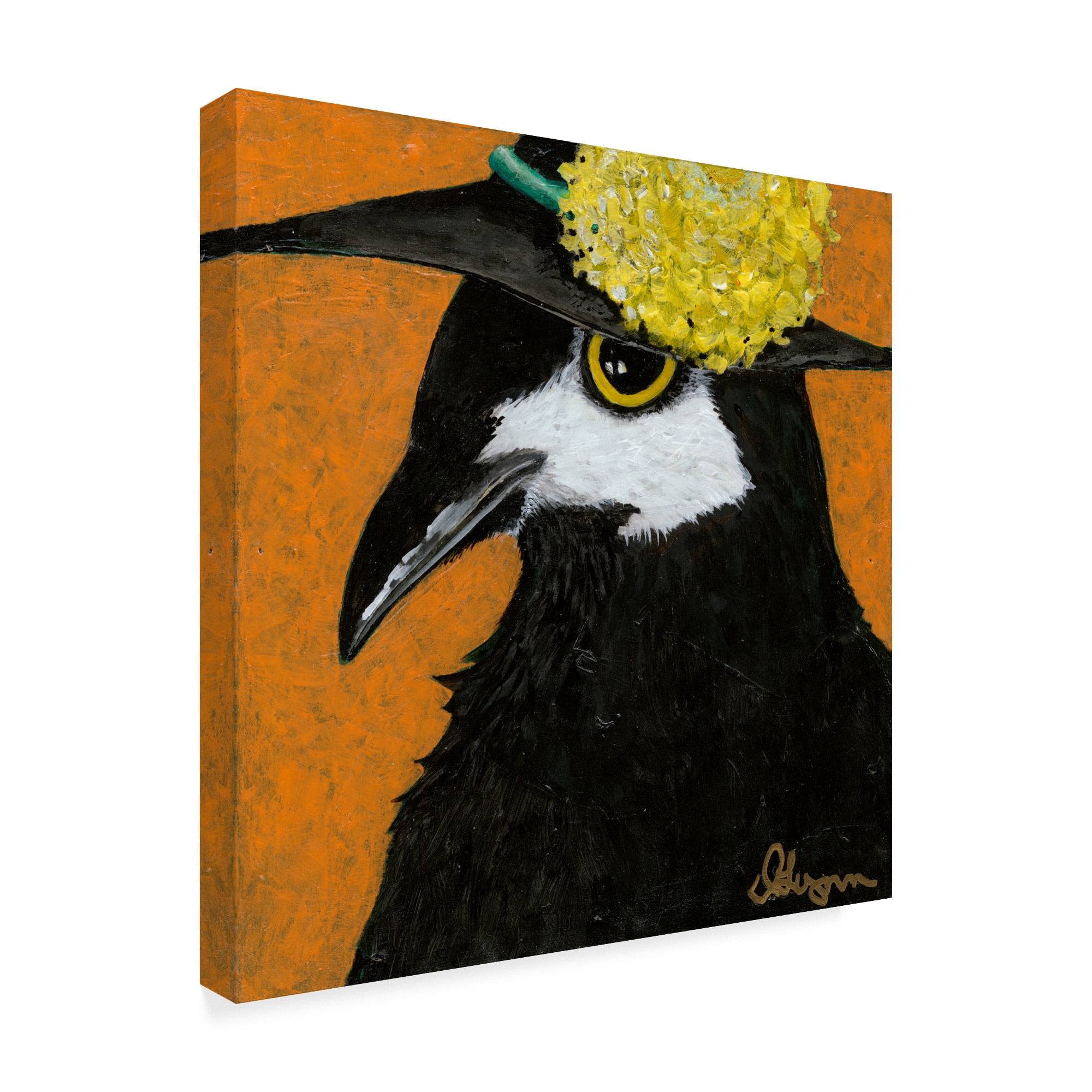 Trademark Fine Art 'You Silly Bird Marty' Canvas Art by Dlynn Roll