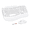 white, variant on Meetion USB Wireless Ergonomic Keyboard & Mouse Combo with Wrist Rest & Wave Keys, Black, For Windows/Mac