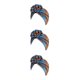 thumbnail image 2 of Qarigey 1 pieza de turbante africano hermoso patrón de flores atractivo alto elástico moda Headwraps Headwraps Head Cover azul Type1 NO1, 2 of 6