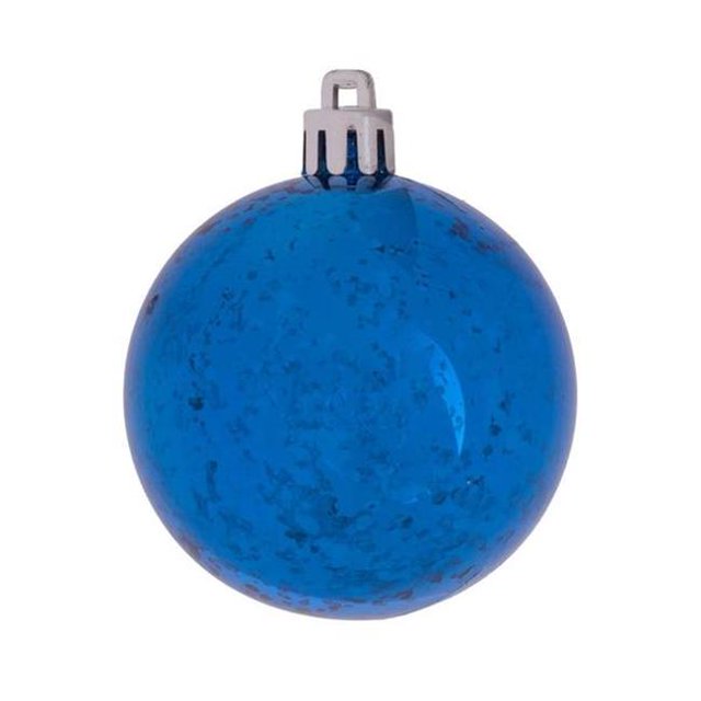 Vickerman M166802 Blue Shiny Mercury Ball Ornament - 12 in.