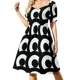 thumbnail image 1 of Vestido de manga corta Mod Montage (negro) vestido de fiesta de noche elegante vestidos de celebridades de lujo con mangas largas, 1 of 8