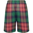 thumbnail image 2 of Buffalo Plaid Green Red Men's Athletic Shorts,Men's Pajama Bottoms for Home and Rest-XXL, 2 of 7