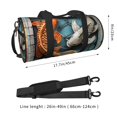 thumbnail image 2 of Fotbe Colorful Koi Fish Art Bolsa Deportiva de Lona Plegable con Estampado, Bolsa de Gimnasio con Bolsillo Seco/Húmedo, Bolsa de Viaje Ultraligera de Gran Capacidad, 2 of 6