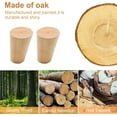 thumbnail image 2 of Mid Century Furniture Legs, Cone-Shaped Supports with Durable Construction, Easy Installation Guide, Solid Hard Oak Wood, Set of 4, 8cm, 2 of 5