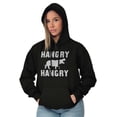 thumbnail image 4 of Funny Hungry Hangry Hippos Unisex Plus Fleece Graphic Hoodie Brisco Brands 5X, 4 of 5