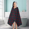 thumbnail image 6 of Green and Red Christmas Plaid Pattern Hooded Bath Towel，60"x35" for Ages 3 To 12 Kids, Quick Dry Lightweight Soft Microfiber Hood Beach Towel Cover Up for Kids, 6 of 7