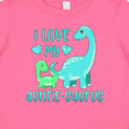 thumbnail image 4 of Inktastic I Love My Auntie-saurus Cute Brontosaurus Family Boys or Girls Baby T-Shirt, 4 of 5