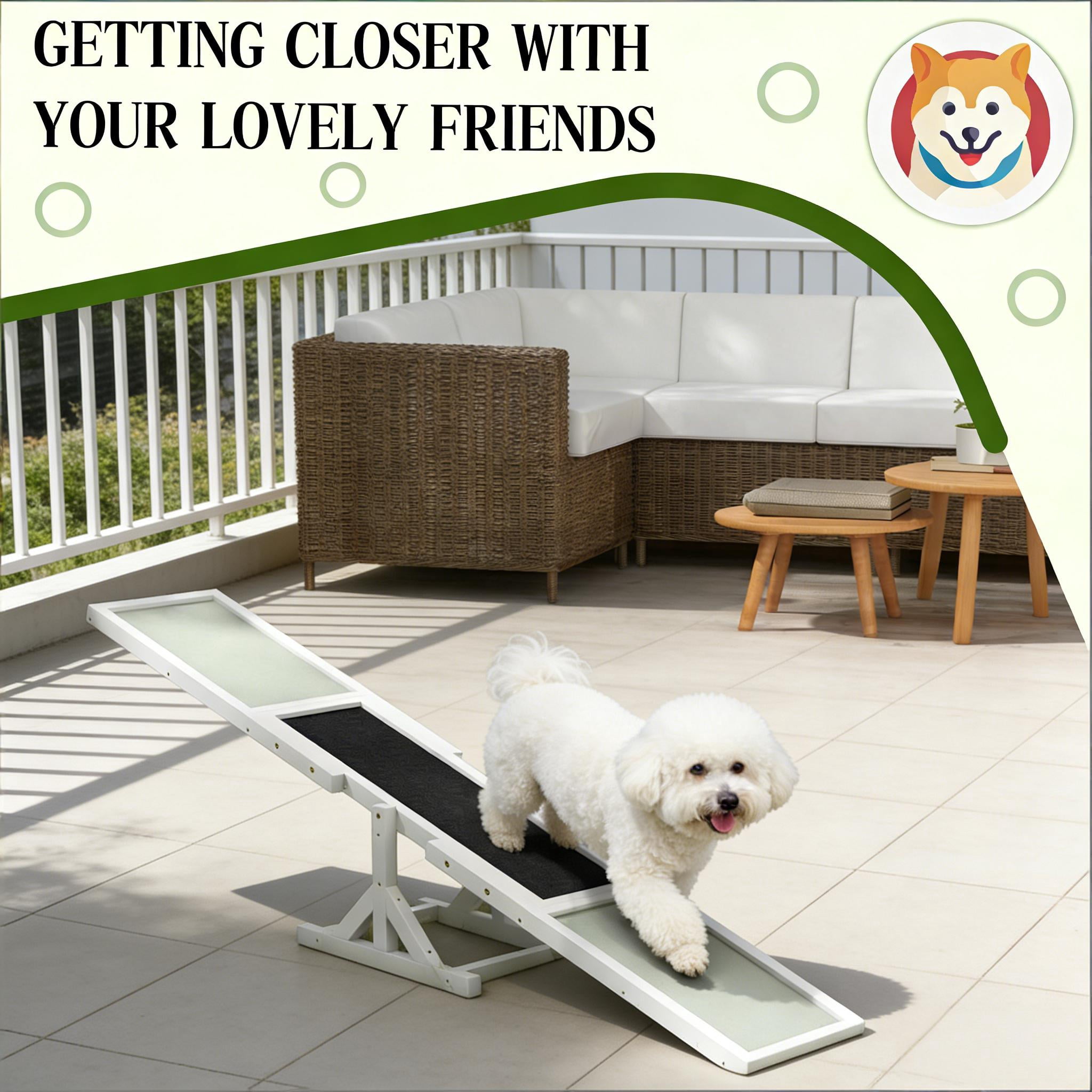 Pet Agility Seesaw, Wooden Agility Seesaw