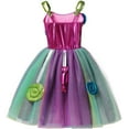 thumbnail image 5 of Girls Rainbow Candy Princess Dress with Accessorries Birthday Halloween Dress up, 5 of 8