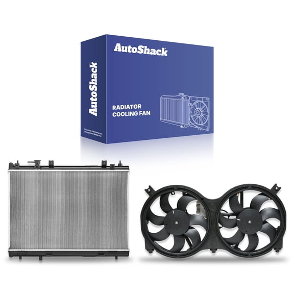 AutoShack Radiator & Cooling Fan Assembly Compatible with Nissan & INFINITI, Pathfinder 2013-2020 QX60 2014-2020 JX35 2013, AWD FWD 4WD L4 2.5L V6 3.5L