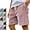 Dark Pink, variant on Mens Shorts, Casual Corduroy Drawstring Elastic Waist Pacificozy Shorts, Summer Loose Fit Beach Short with Pockets