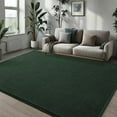 thumbnail image 4 of Arogan Soft Low Pile Rug Modern Area Rugs for Bedroom Living Room,Suitable for Boys Girls Teenagers and Adults with Super Soft Touch , Dark Green , 6' x 9', 4 of 8