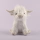 thumbnail image 2 of 25 cm Highland Cow soft plush Scottish Scottish cow gift White, 2 of 5