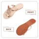 thumbnail image 3 of unbranded Sandalias Cómodas Para Mujer Color Dorado Con De Hoja De Arce Antideslizantes Para, 3 of 6