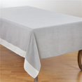 thumbnail image 1 of SARO 712.GY67140B 67 x 140 in. Rectangular Poly Tablecloth with Banded Border - Grey, 1 of 1