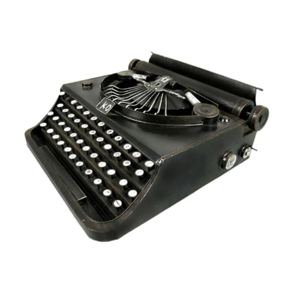 Máquina de escribir manual, modelo vintage, diseño artístico, ideal como regalo, decoración para el hogar y la oficina. Negro