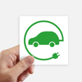 thumbnail image 1 of Circular Plug Energy Vehicles Protect Environment Sticker Square Waterproof Stickers Wallpaper Car Decal, 1 of 1