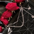 thumbnail image 4 of Bolso de mano con diseño de mariposa y laberinto de viento oscuro, bolso de mano con diseño de mariposa y laberinto, bolso de mano con diseño de niña que sostiene un bolso cruzado, 4 of 6