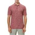 thumbnail image 2 of Men's Three-Button Henley Neck Short Sleeve T-Shirts Casual Shirts Breathable V Neck Tee Summer Basic Tops Wine,XL, 2 of 6