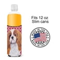 thumbnail image 4 of Carolines Treasures SC9245MUK Cavalier Spaniel Hearts Love and Valentines Day Portrait Ultra Hugger for slim cans Slim, 4 of 6