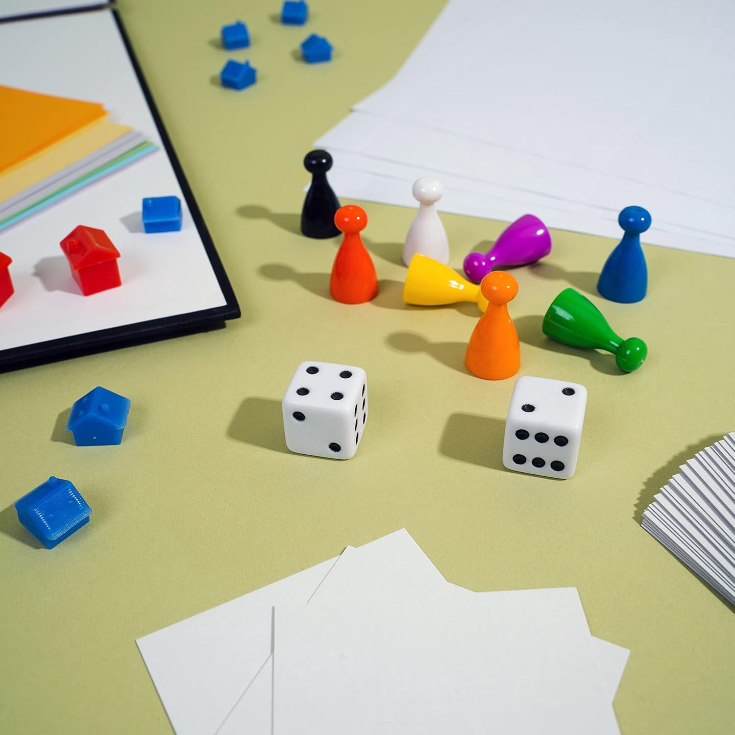 Create Your Own Opoly Board Game – Blank Game Board with Board Game Accessories