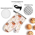thumbnail image 3 of Cauagu Cute Sleepy Fox Print Oven Mitts and Pot Holders 4 pcs Set,Extra Thicken Long Kitchen Oven Glove Potholders BBQ Gloves-Oven Mitts and Pot Holders(11 Inch), 3 of 6