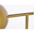 thumbnail image 3 of Eclipse 1 Light Brass Floor Lamp With Clear Glass, 3 of 6