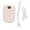 White, variant on Riousery Hand Warmer Rechargeable Electric Heater 4 Levels Heat Type C Portable Power Bank 4000mAh Waterless Pocket Warmer Down Jacket Appearance (Sakura Pink, 5.12 inches / 13 cm)