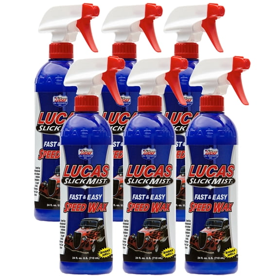 Lucas Oil 10160-6PK Slick Mist Speed Wax, 24 fl. oz, 6 Pack