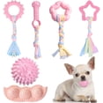 thumbnail image 1 of Juguetes masticables para cachorros ABRLO, paquete de 6 unidades, para la dentición de razas pequeñas, 1 of 7